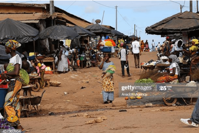 A market in Abidjan, Ivory Coast