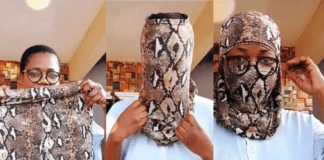 Mzbel demonstrates how to turn leggings into nose masks