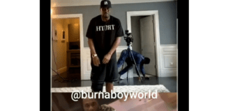 Burna Boy and Diddy on Instagram live