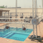 Shatta Wale mounts stage on his swimming pool for Faith Concert