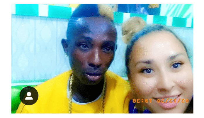 Patapaa and his girlfriend, Liha Miller