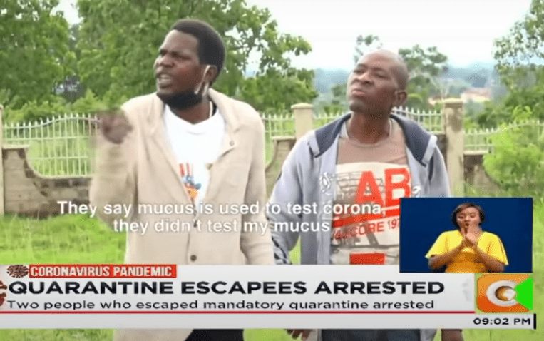 Kenya quarantine escapees arrested in bar 