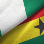 File Photo: Ghana and Nigeria flags