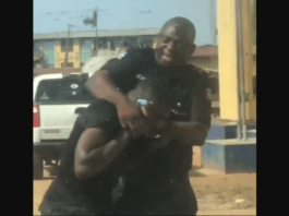 Police officer arrested for assaulting worker