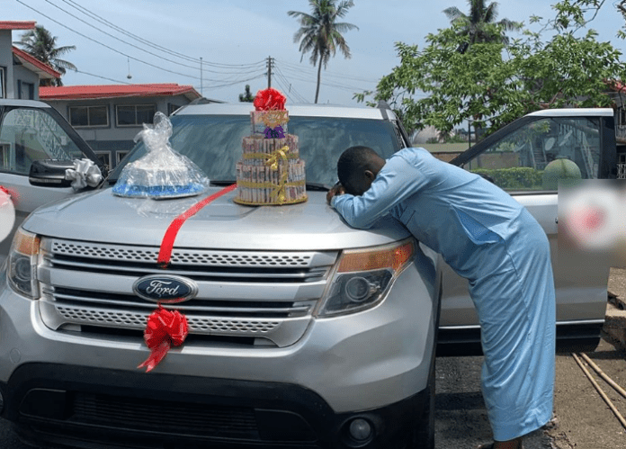 Comedian shed tears of joy as he gets new car from a fan he has never met