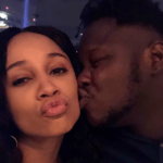 Medikal gives Sister Derby a peck on the cheeks