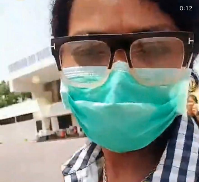 Coronavirus: Mzbel wears nose mask