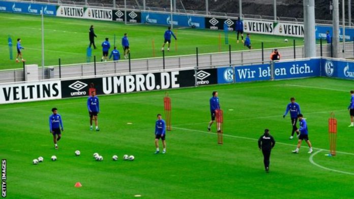 Clubs in Germany have been training in groups and observing social distancing guidelines