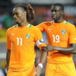 Toure (R) called Drogba his "big brother" as he underlined his support for his former teammate