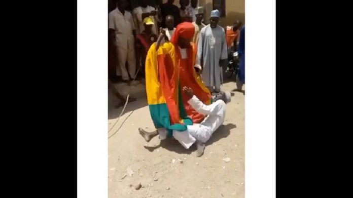 Palace guards flogged the Imam on the Emir of Azare's command