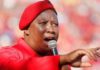 South African politician, Julius Malema