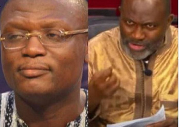 Former National Organizer of the NDC, Kofi Adams and Assin Central MP, Kennedy Agyapong