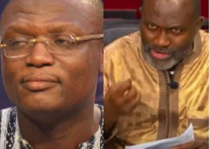 Former National Organizer of the NDC, Kofi Adams and Assin Central MP, Kennedy Agyapong