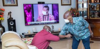 akufo addo and kweku baako in elbow shake