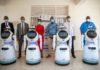 Robots being used to attend to Coronavirus patients in Rwanda.