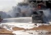 Diesel Tankers gutted by fire