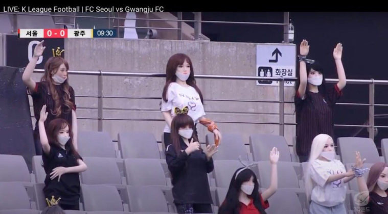 South Korean Football Club Uses S3x Dolls To Fill Empty Stadium Photos