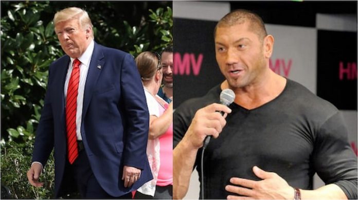 Trump and WWE legend Dave Bautista