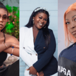 File photo: L-R: Freda Rhymz, Sista Afia and Eno Barony