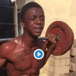 Video of a young man, who was caught red-handed for stealing in Teshie in Ghana went viral