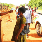 Photos of highway temperature checks in Bono Region amid Covid-19 Jaman South Municipal Health Directorate in the Bono Region has introduced some measures to check the transmission of the pandemic.