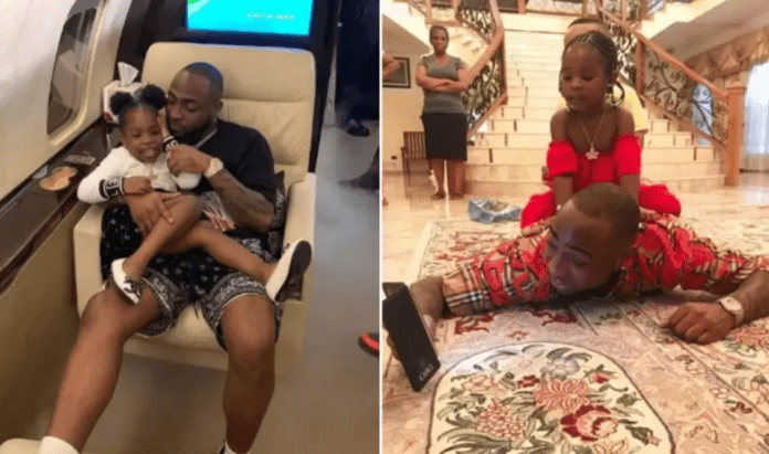 Davido and his daughter, Imade