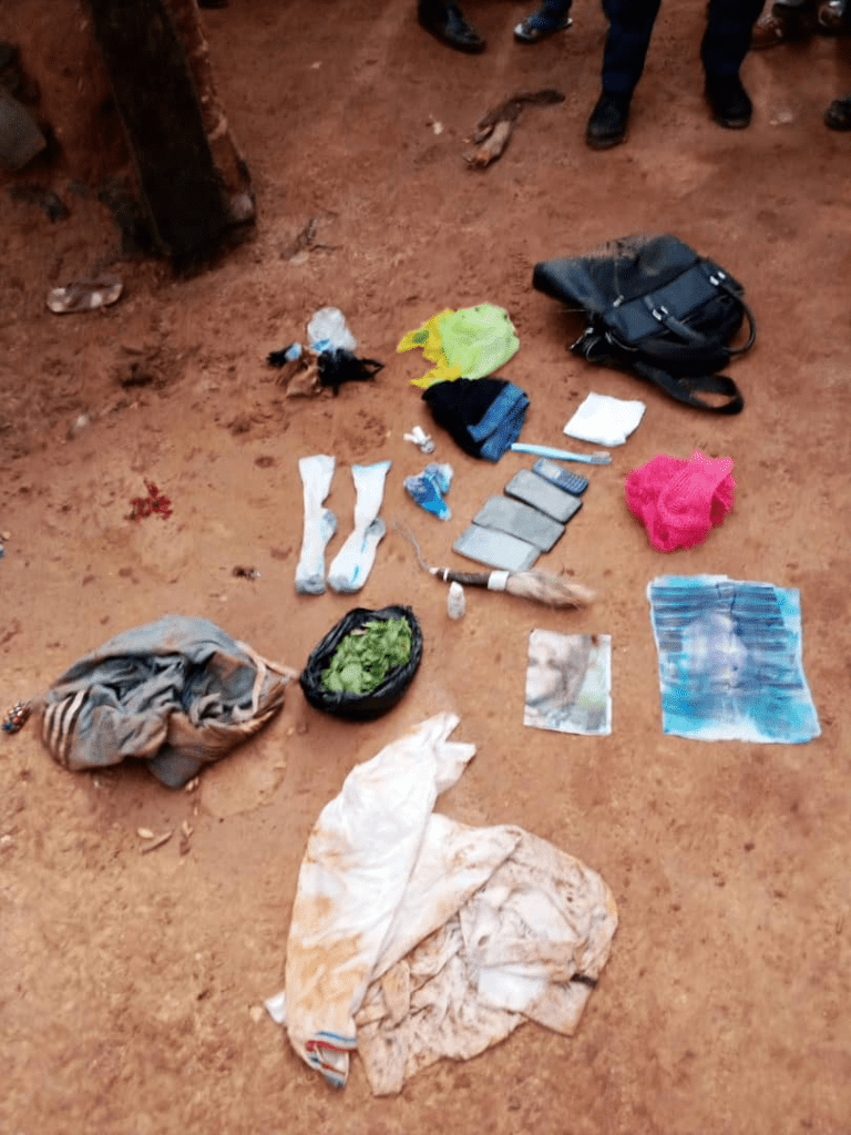 Some items found on the suspected ritualist