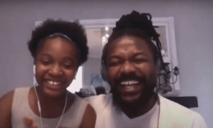 Samini and his daughter