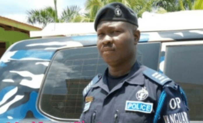 Police Inspector identified as Duut Azumah with Operation Vanguard