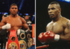 File Photo: Boxers Anthony Joshua and young Mike Tyson