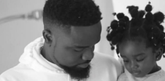 Sarkodie and his daughter, Titi