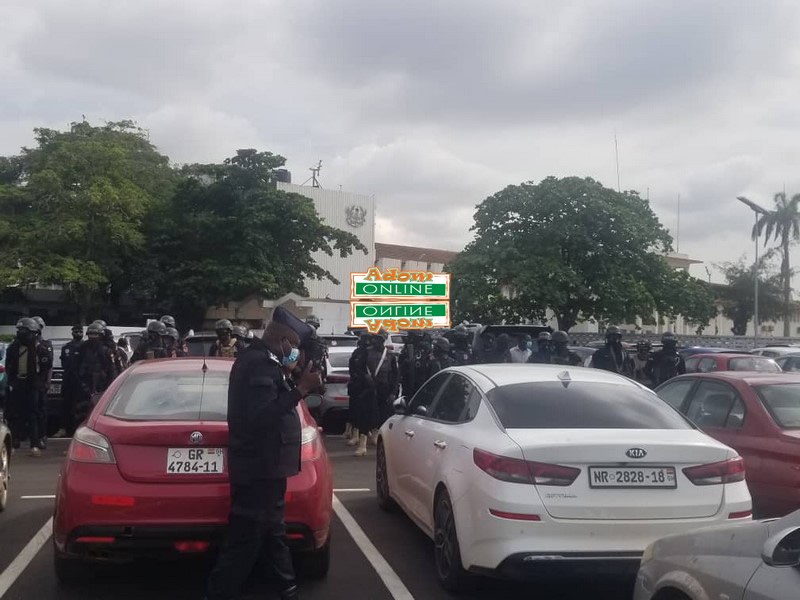 heavy security at supreme court