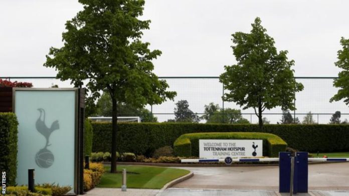The tests on club staff were held at Tottenham's training ground