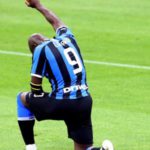 Lukaku scores as Inter returns with win Lukaku celebrated his goal by taking a knee while raising his right fist in the air to show support for the Black Lives Matter movement