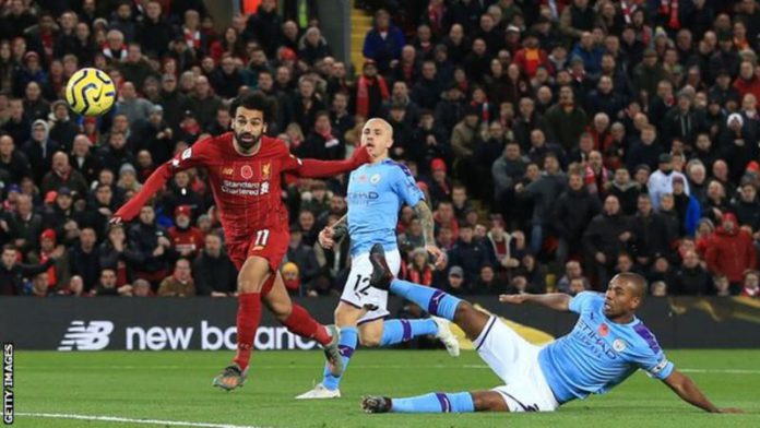 Mohamed Salah scored in Liverpool's 3-1 win over Manchester City when the sides last met in the Premier League in November