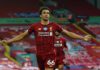 Trent Alexander-Arnold of Liverpool Celebrates after putting liverpool ahead during the Premier League match between Liverpool FC and Crystal Palace at Anfield Image credit: Getty Images