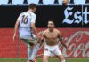 Iago Aspas of RC Celta Vigo celebrates scoring the second goal during the Liga match between RC Celta de Vigo and FC Barcelona at Abanca-Balaídos on June 27, 2020 in Vigo, Spain. Image credit: Getty Images