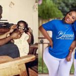 Rapper Sarkodie and actress Moesha Boduong with their fathers