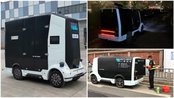 self-driving vans coronavirus