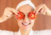 tomatoes on face