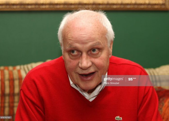 BERLIN - MARCH 13: Otto Pfister, former national coach of Kamerun attends an interview during the 7th International football film festival '11mm' on March 13, 2010 in Berlin, Germany. (Photo by Boris Streubel/Bongarts/Getty Images)