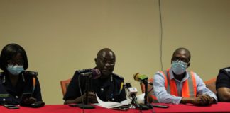 Officials of GRA addressing the media