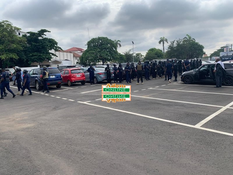 heavy security at supreme court