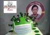 coronavirus cake