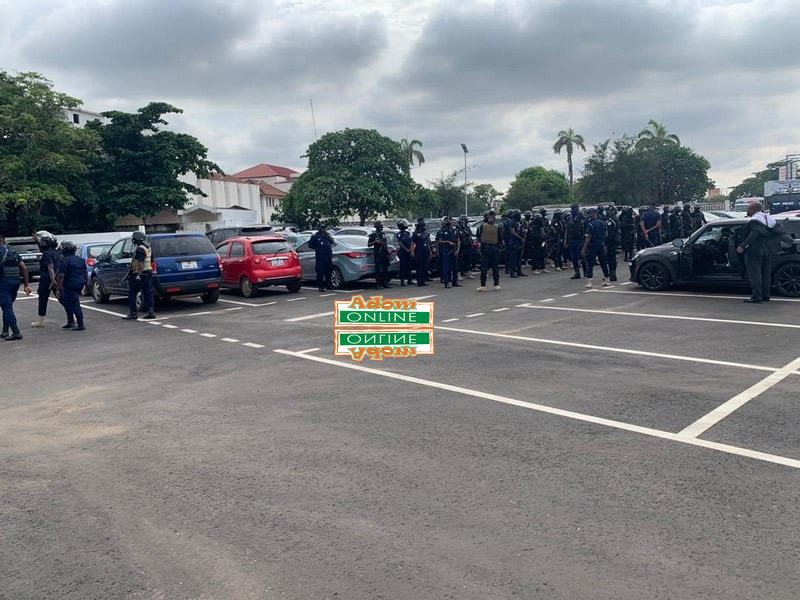 heavy security at supreme court