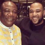 Archbishop Duncan Williams and his son, Dee Wills