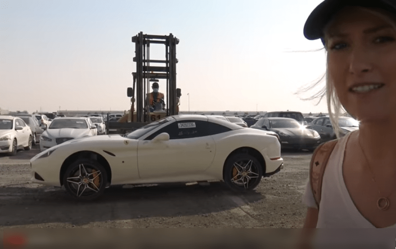 Dubai’s supercar scrapyard where cars worth millions are abandoned