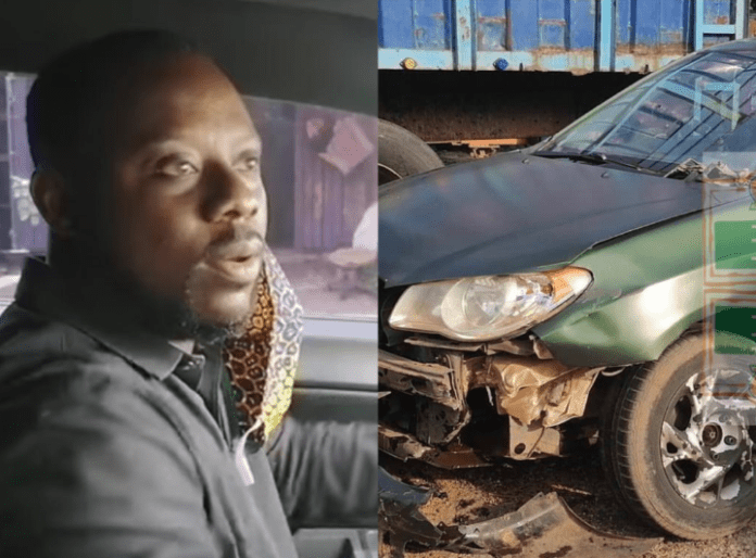 Kejetia vs Makola star Richmond Xavier Amoakoh popularly known as Lawyer Nti has been involved in a motor accident.