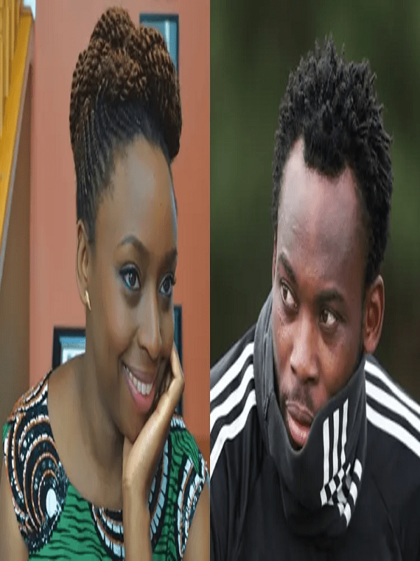 Chimamanda Adichie and Michael Essien