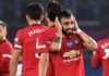 Bruno Fernandes celebrates after scoring for Manchester United Image credit: Getty Images